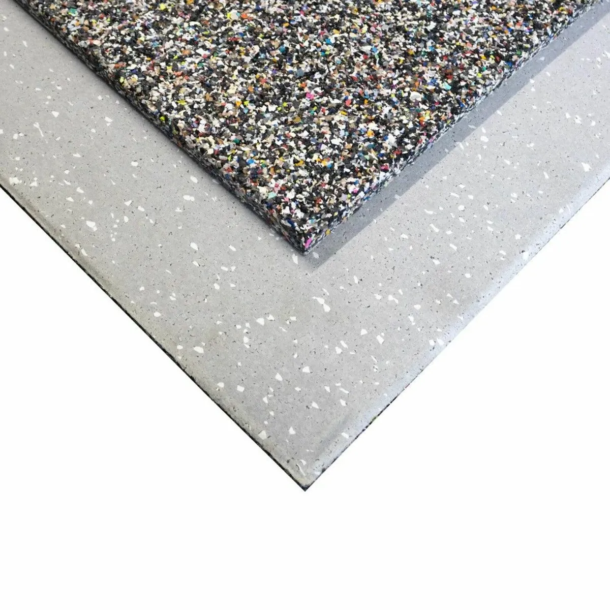 Lux: Glacier 15mm 1m² Rubber Gym Flooring Tiles - Image 2