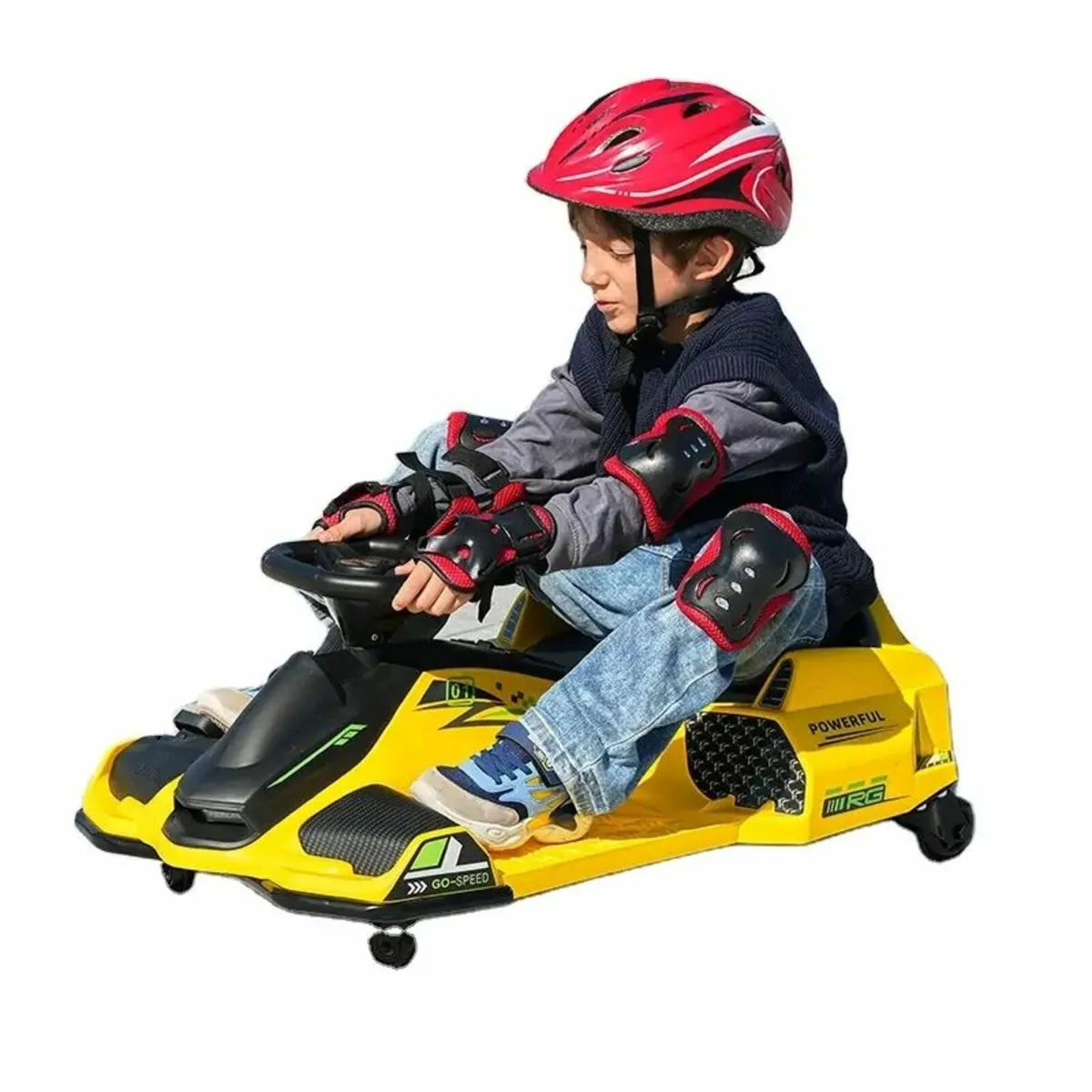 Kart Ride on Kids Toy 24V Drifting White Color - Image 1