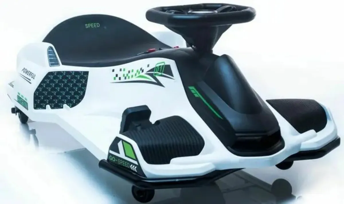 Kart Ride on Kids Toy 24V Drifting White Color - Image 3