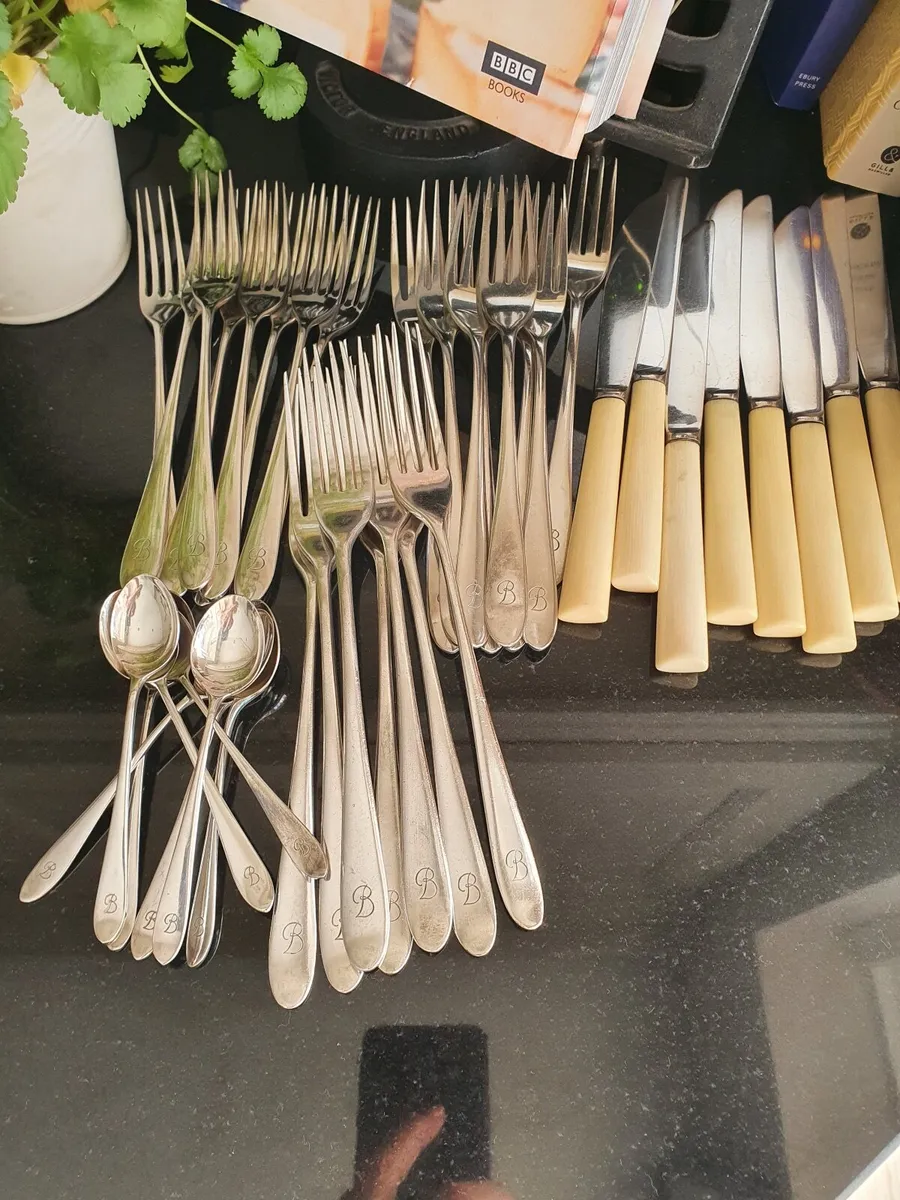 Silver plated David Mellor ‘Pride’ Cutlery set - Image 4