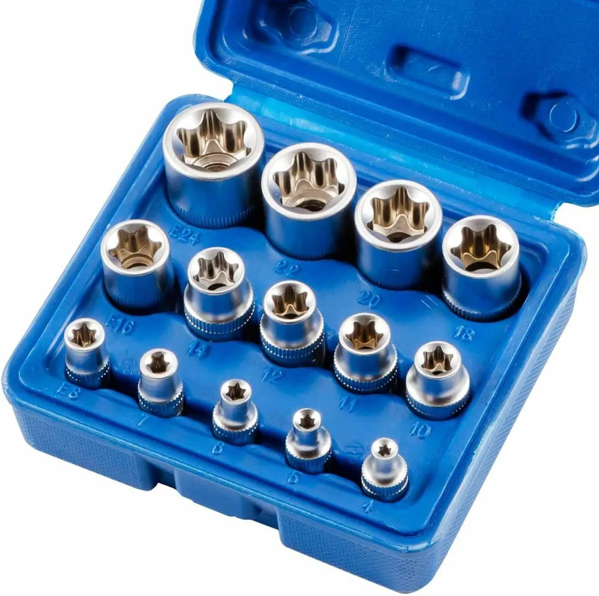 Female E Star Torx Socket Set E4-E24 E-Torx Extern