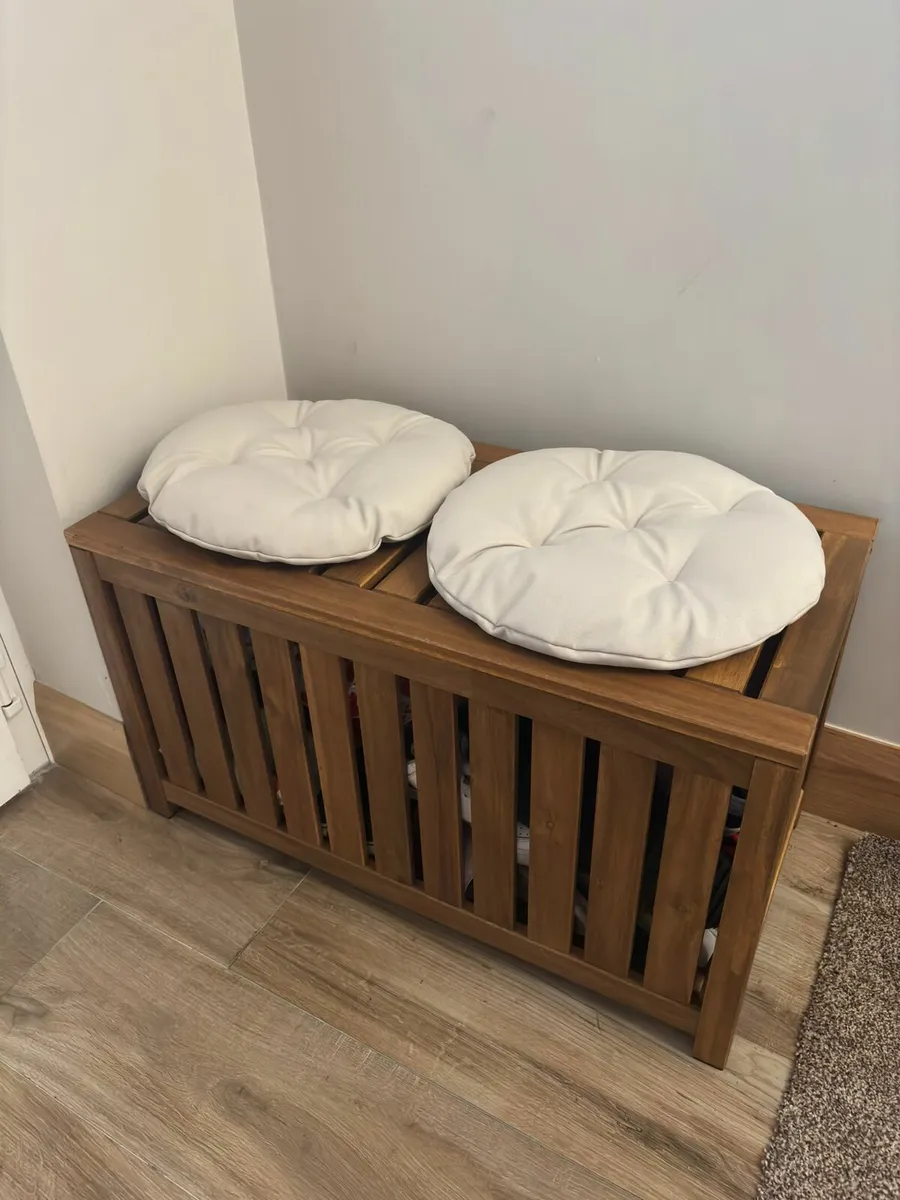 Storage box, light brown stained indoor/outdoor - Image 2