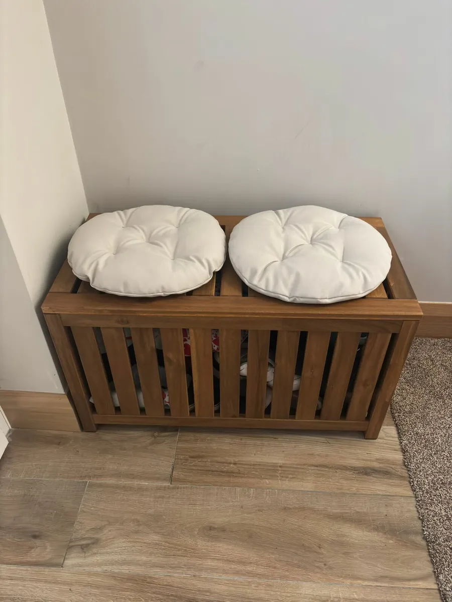 Storage box, light brown stained indoor/outdoor - Image 3