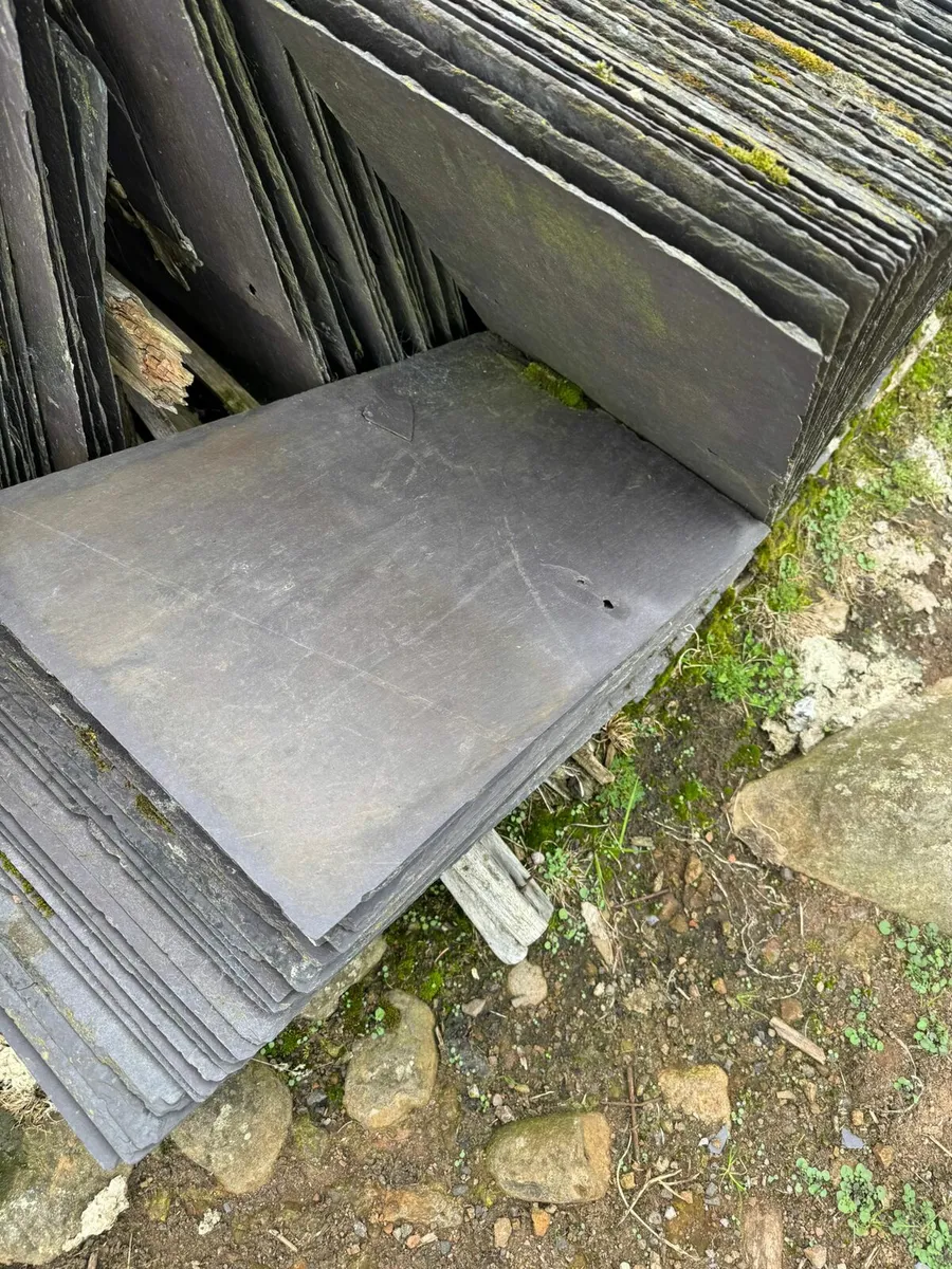Bangor slates chimney pot ridge roof tile granite - Image 1