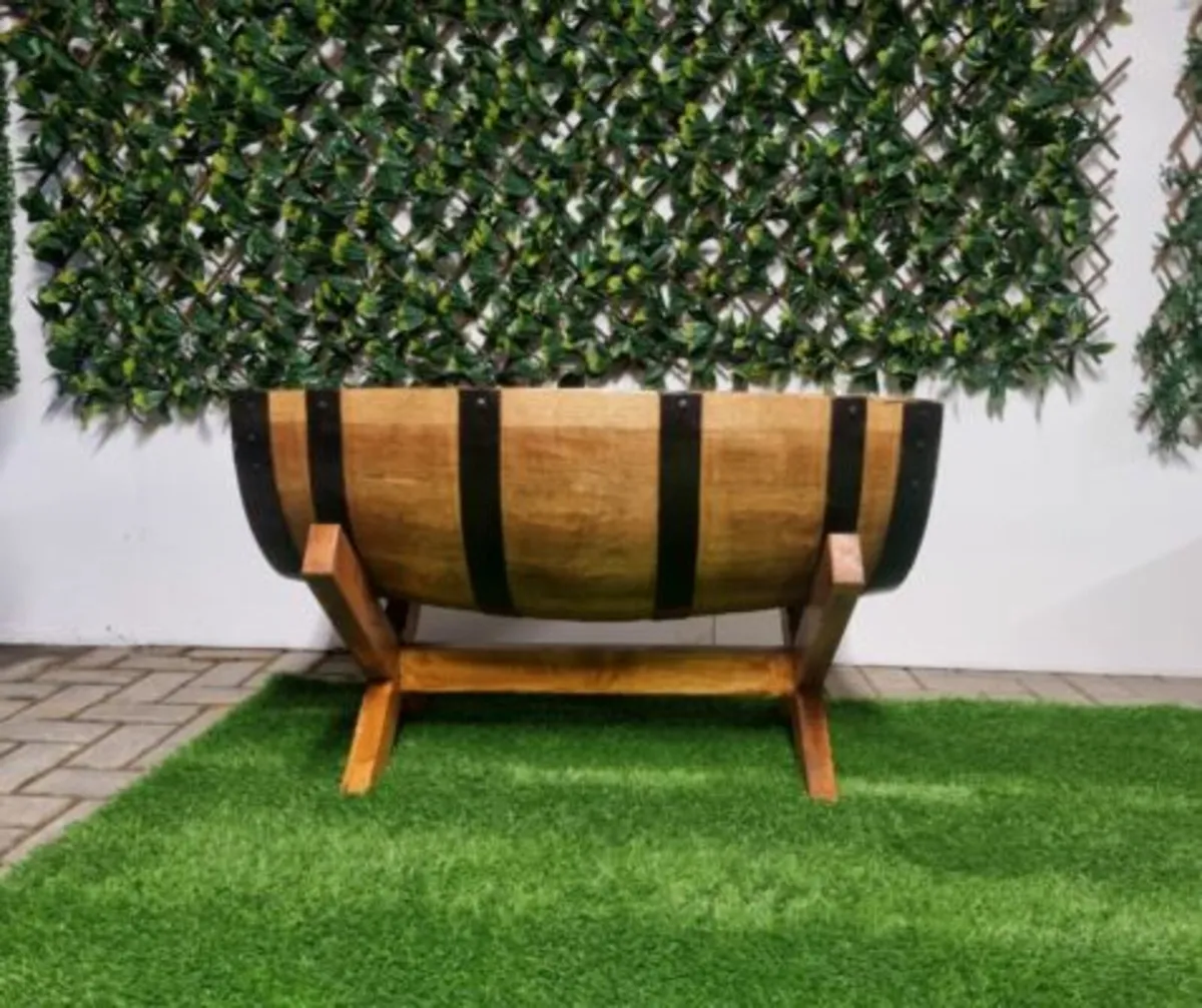 Oak 1/2 Barrel with Stand