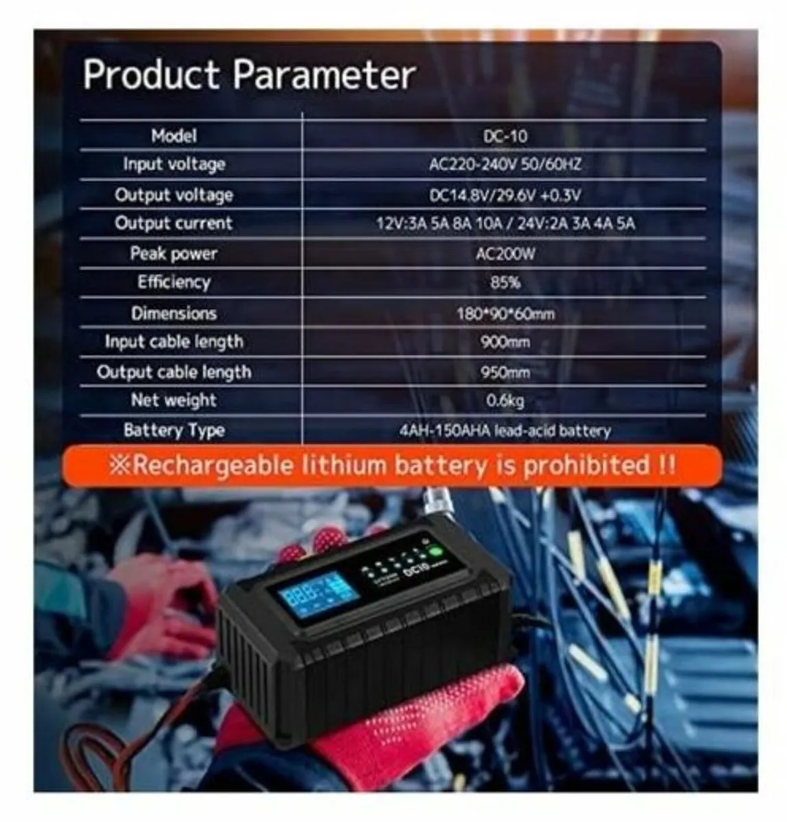 10Apms Car Battery Charger. - Image 4