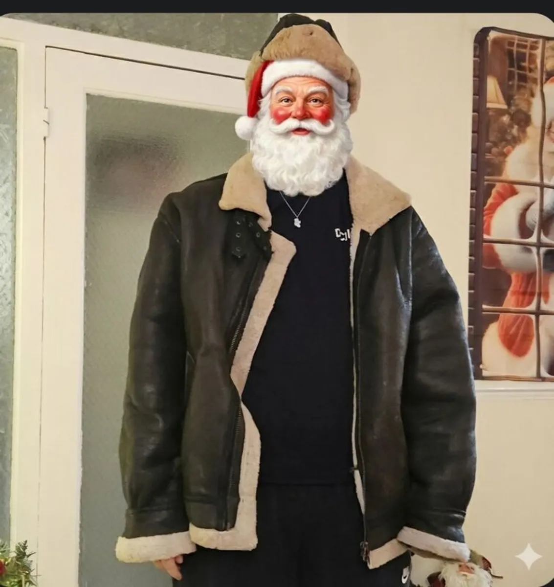 vintage B3 bomber jacket &hat - Image 1