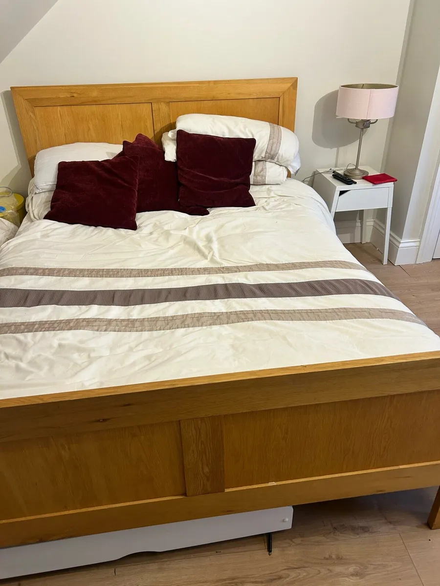 King size bed and mattress