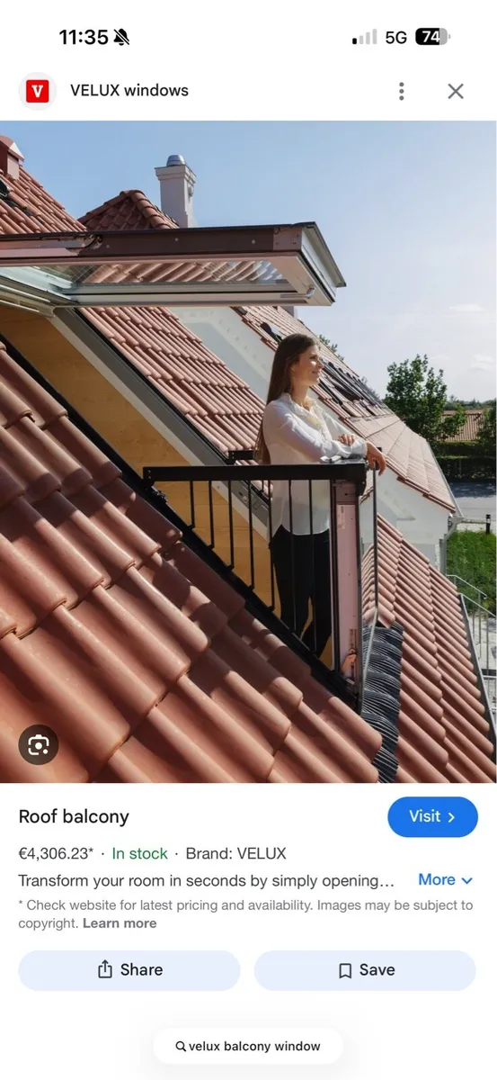 Velux Balcony Window - Image 1