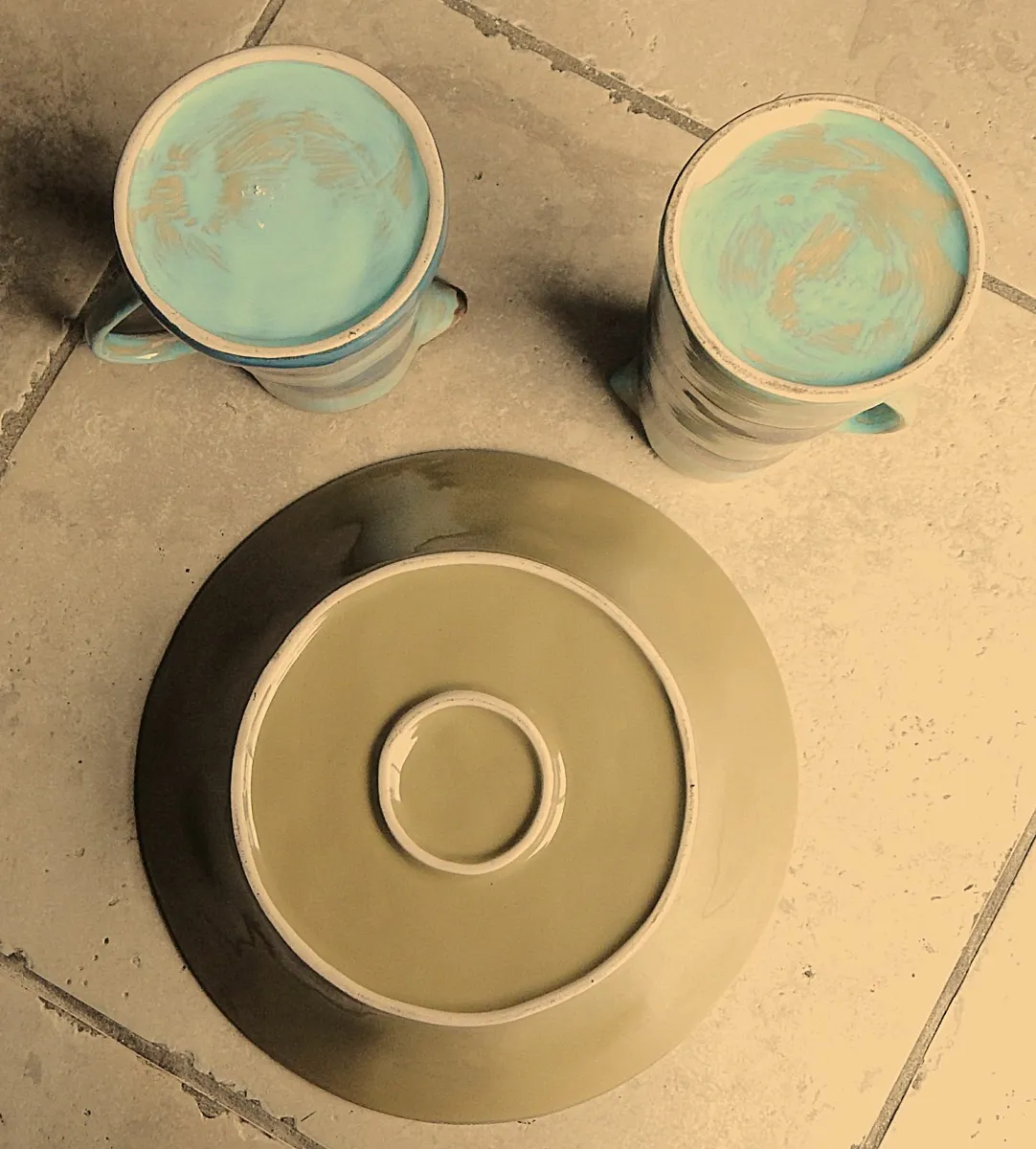 Studio Pottery Bowl and 2 Jugs - Image 2