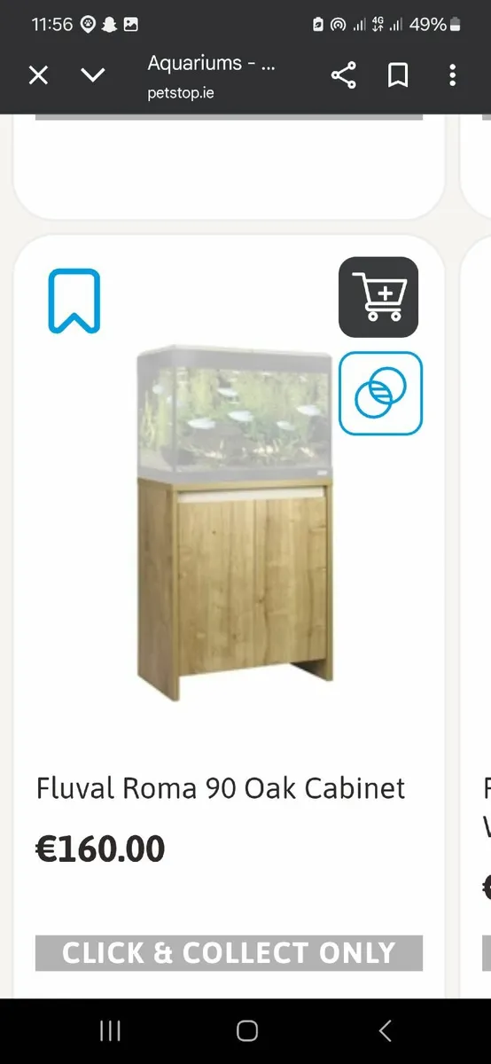 Fluval 90l tank with cabinet - Image 2