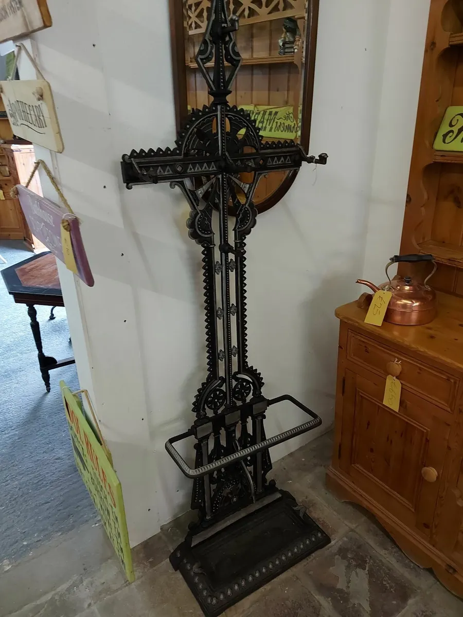 Christopher dresser cast iron hall stand - Image 4