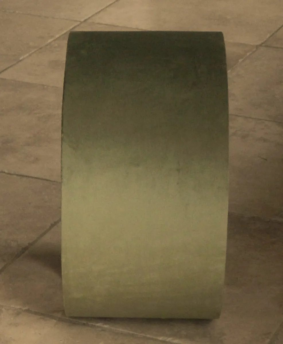 Large Velvet Fabric Cylinder Lampshade - Image 2