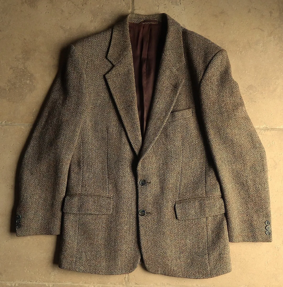 Gents Harris Tweed 100% Pure Wool Jacket, Size 36R - Image 1