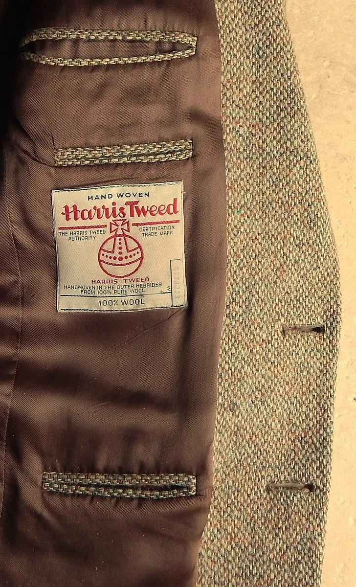 Gents Harris Tweed 100% Pure Wool Jacket, Size 36R - Image 4