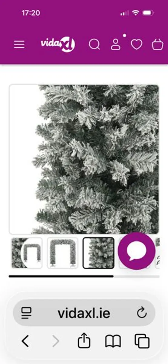 Christmas Tree Arch with Flocked Snow 240 cm - Image 3