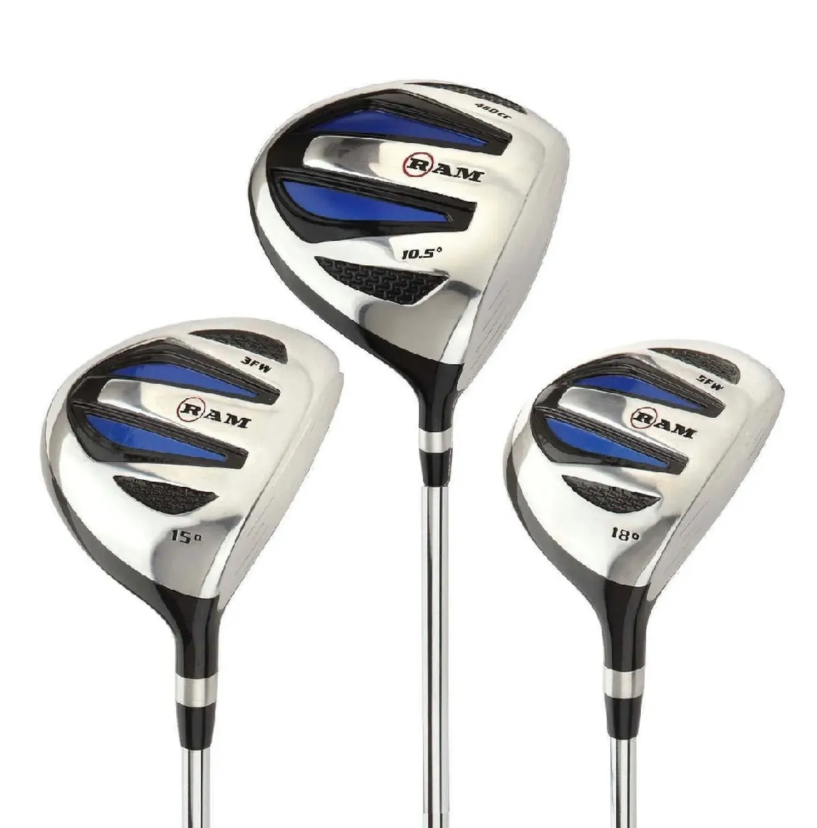3 x NEW Woods Ram Golf EZ3 Mens Right/Left Handed - Image 1