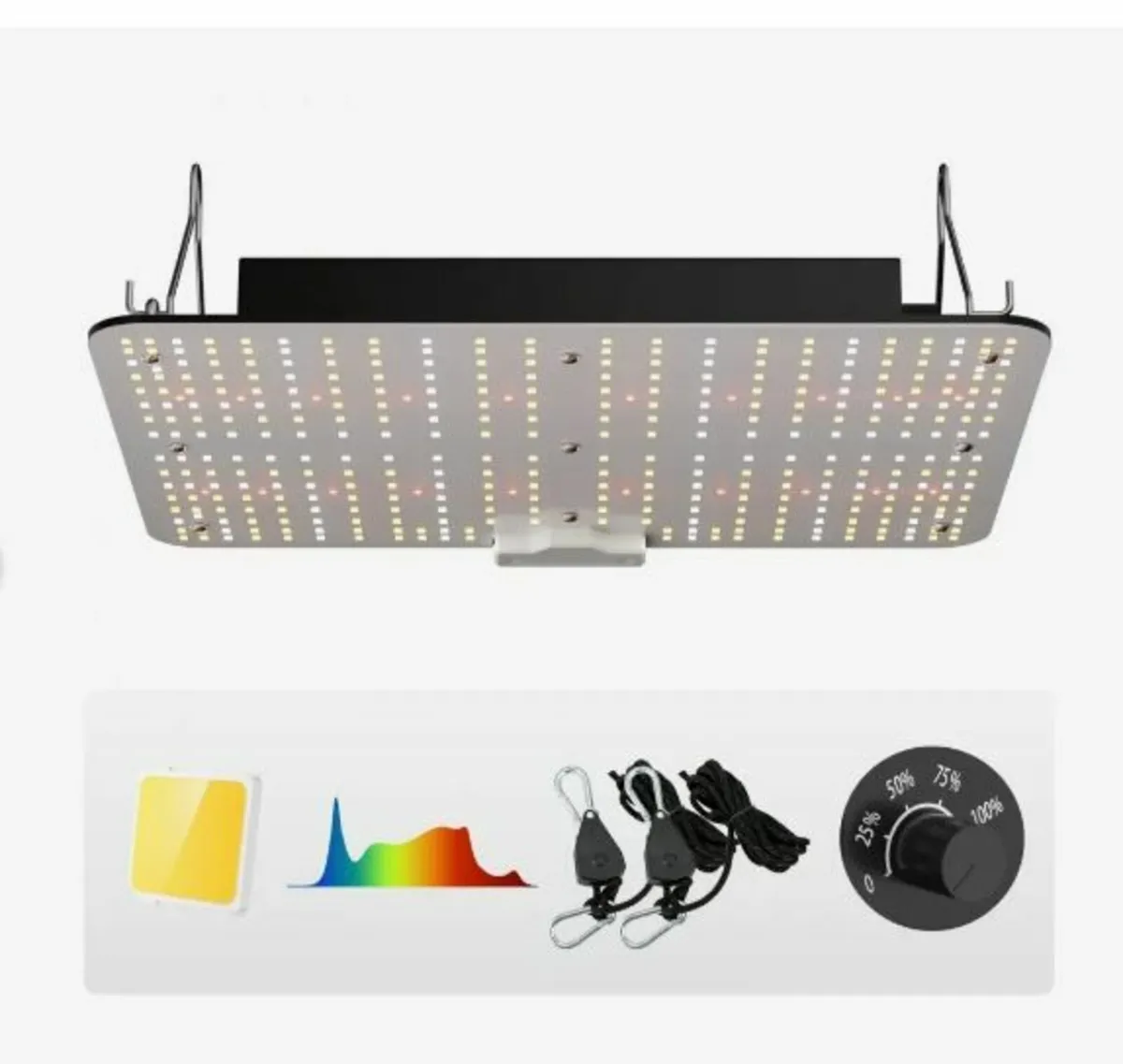 LED Grow Light, 150W Full Spectrum Dimmable - Image 1