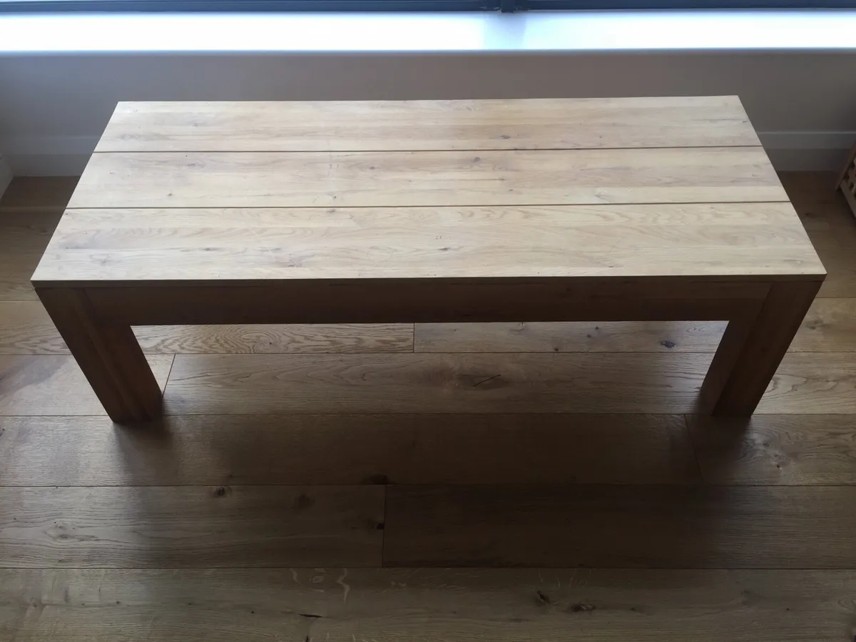 Oak coffee table - Image 3