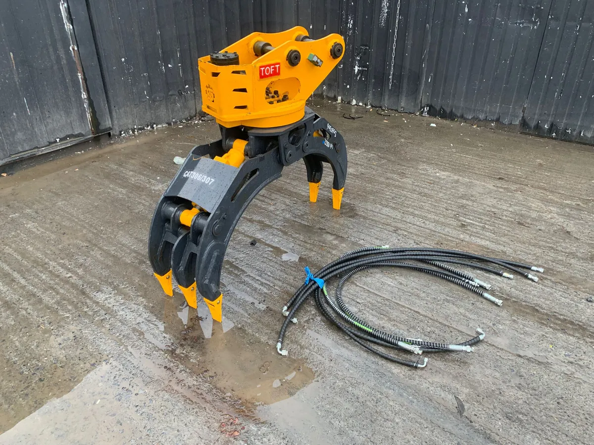 Hydraulic Log Grapple – Suit 4–8 Ton Digger - Image 1