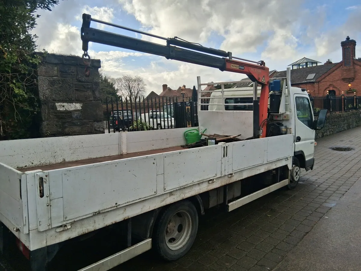 Mitsubishi Canter 2008 with palfinger crane - Image 1