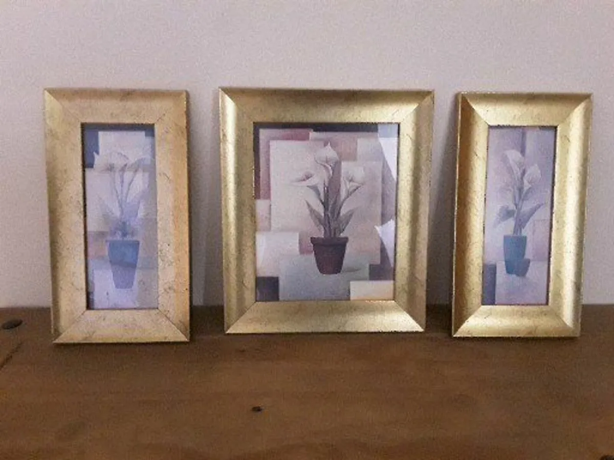 Set of three lovely pictures sold individually