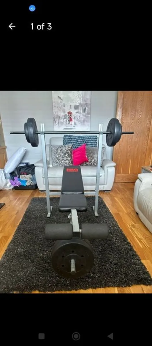 Adjustable multi exercise weight bench, - Image 1