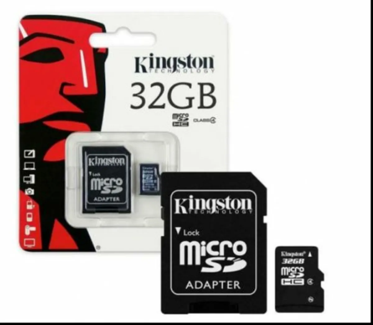 Genuine Kingston Micro Sd 64gb Memory Card Hc Clas