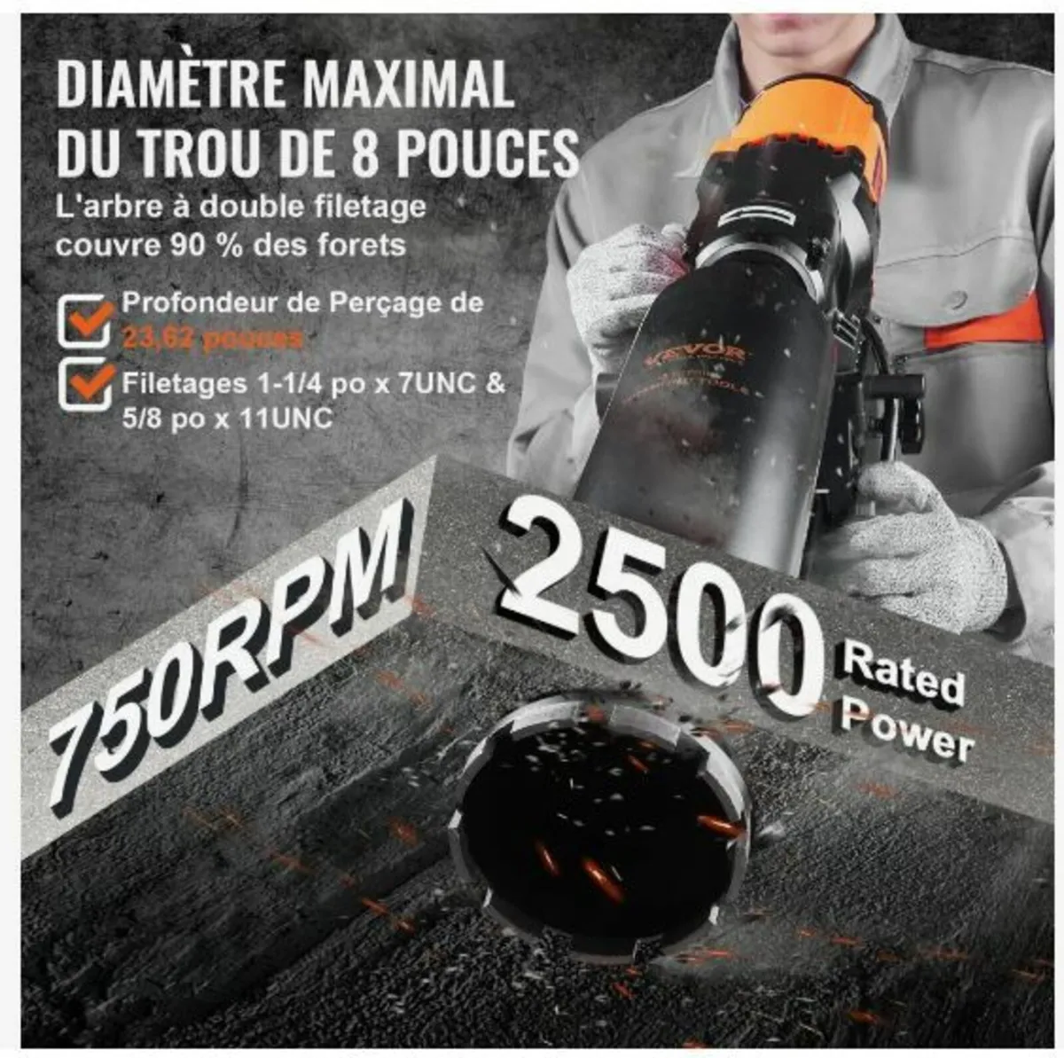 Wet&Dry Diamond Core Drill Machine - Image 2