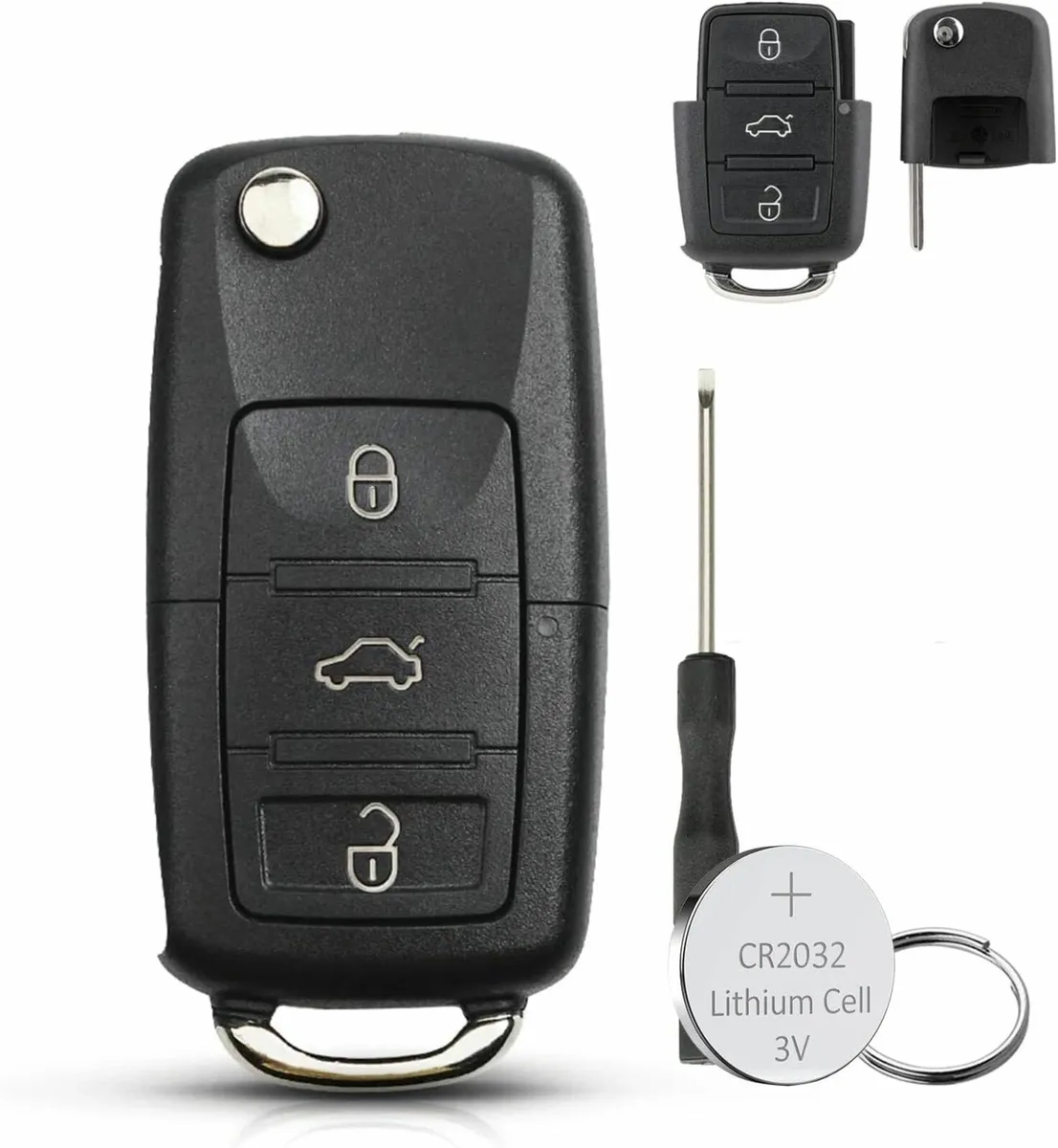 Car Shell Key for VW Golf Seat Leon Skoda Octavia