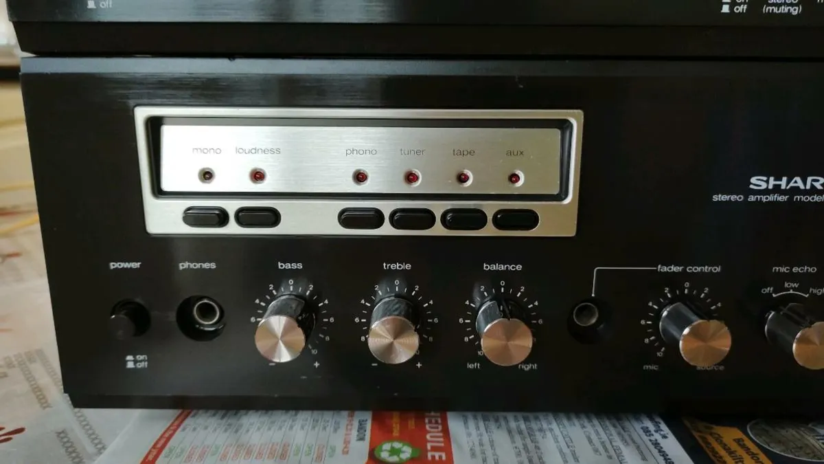 Sharp Vintage Amplifier and Tuner - Image 2