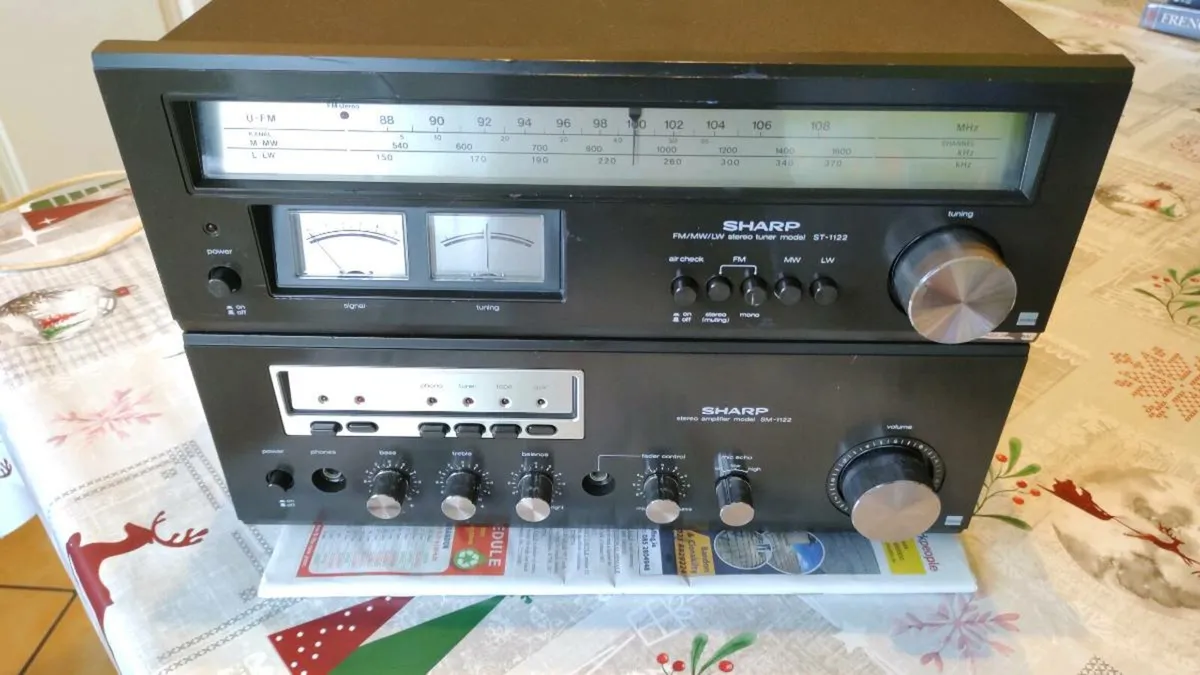 Sharp Vintage Amplifier and Tuner - Image 1