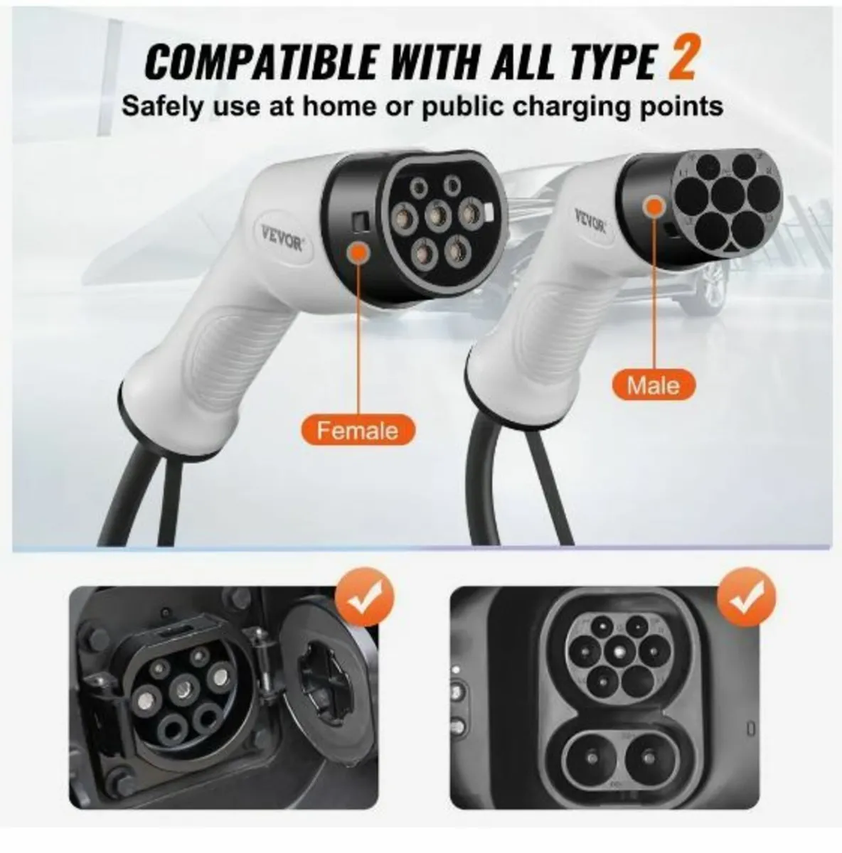 Type 2 to Type 2 EV Charging Cable, 32Amp - Image 3