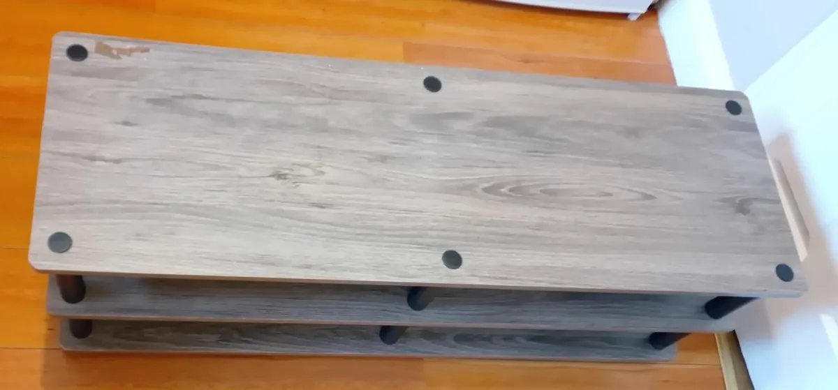 3-tier entertainment center tv stand - Image 2