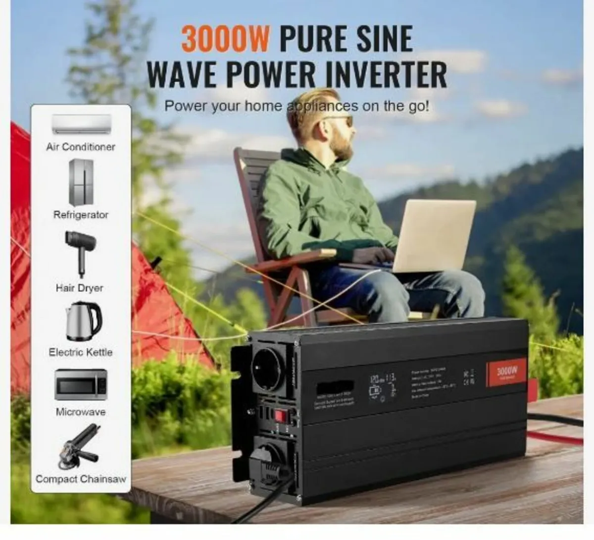Pure Sine Wave Inverter, 3000 Watt - Image 3