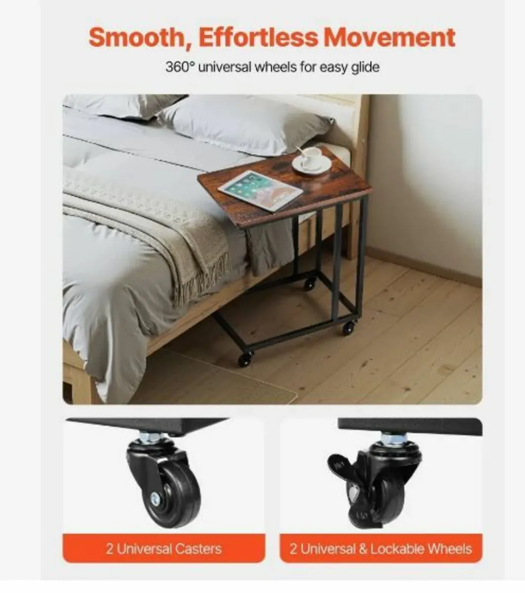 C Table, C Shaped Sofa Side Table - Image 2