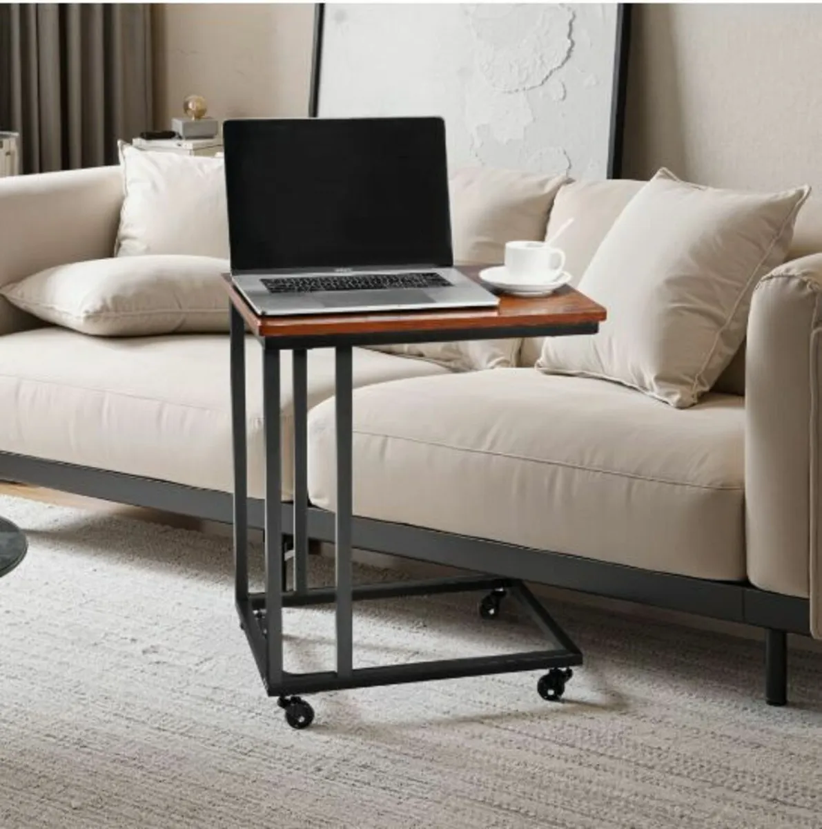 C Table, C Shaped Sofa Side Table - Image 3