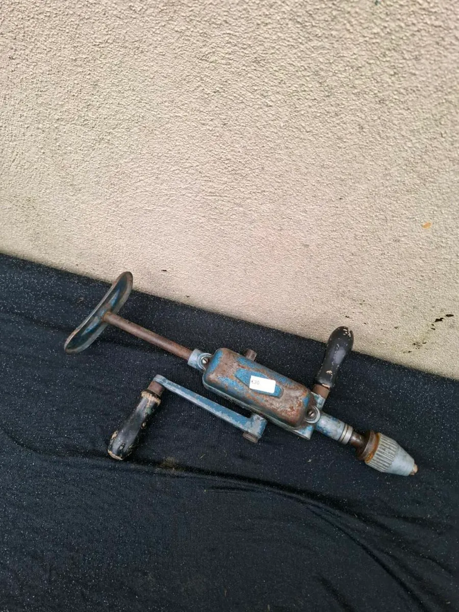 Vintage tool hand drill possible to post