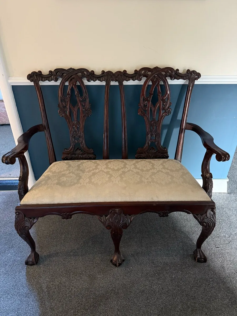 Chippendale Style Settee