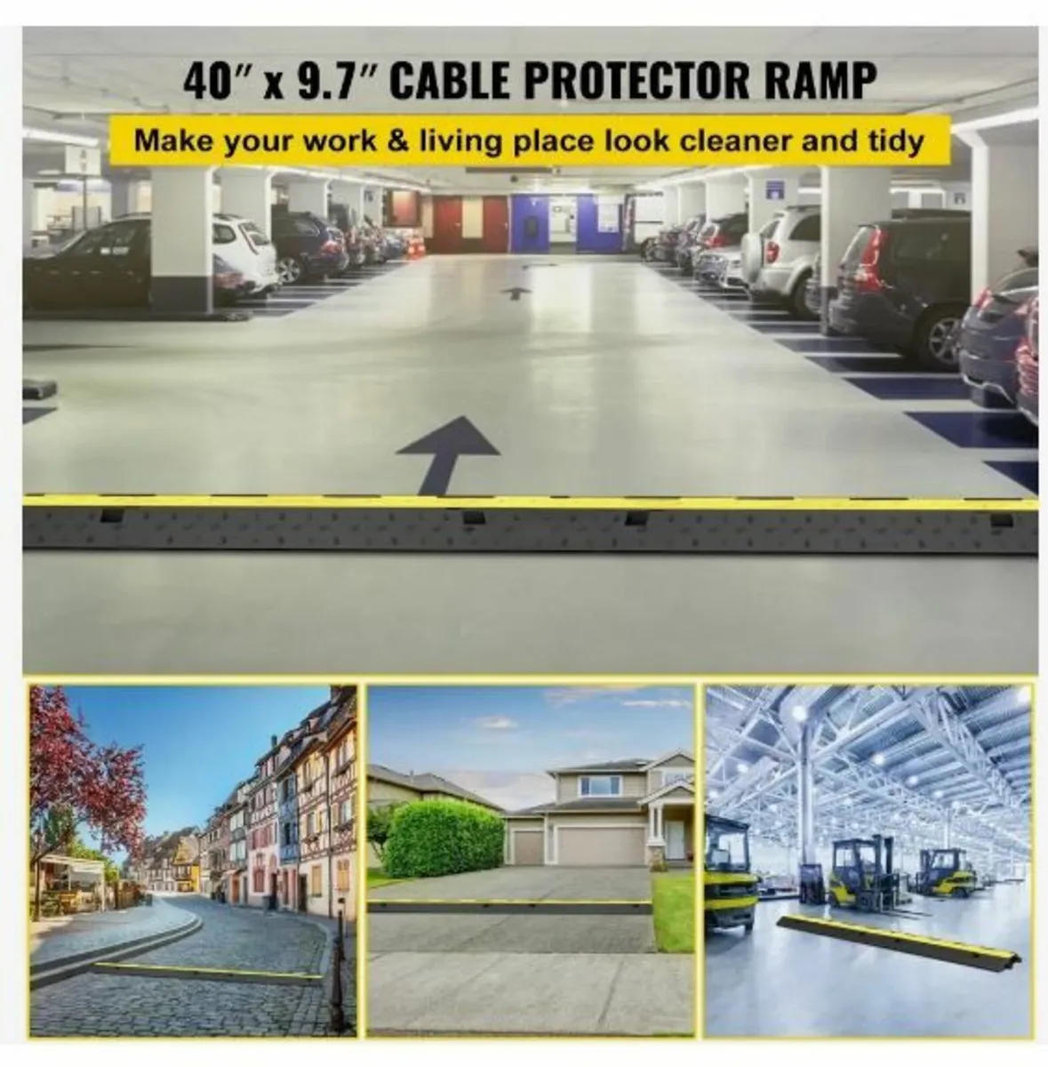 Cable Protector Ramp 101x24.5x5 cm , 5 Packs - Image 3