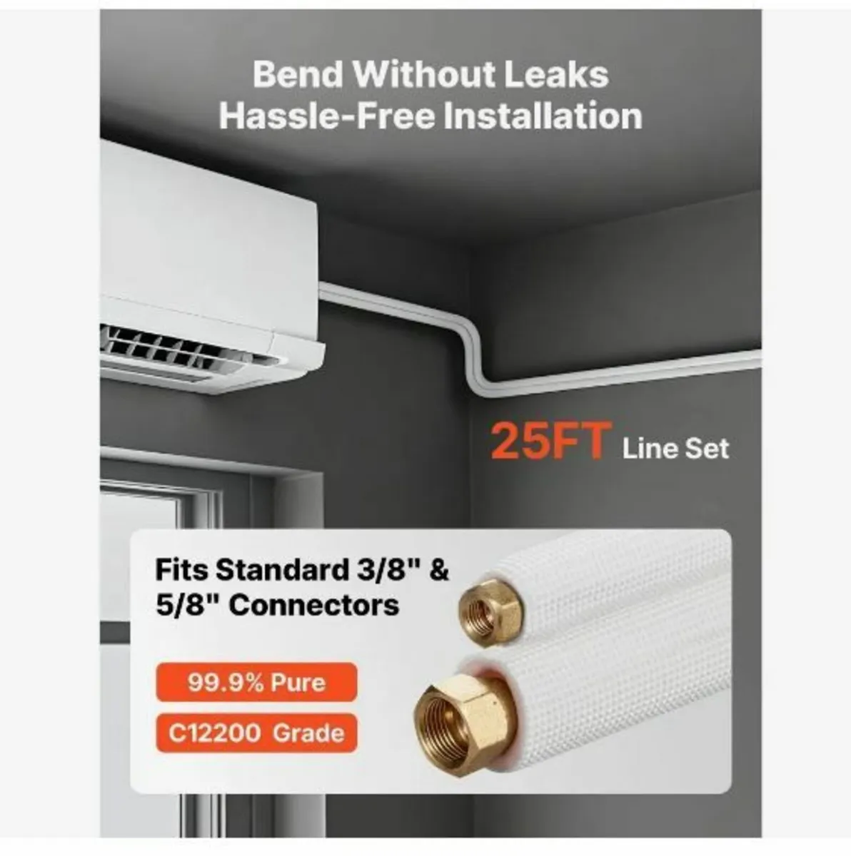 7.6m Mini Split Line Set, 9.5 & 15.9mm - Image 3