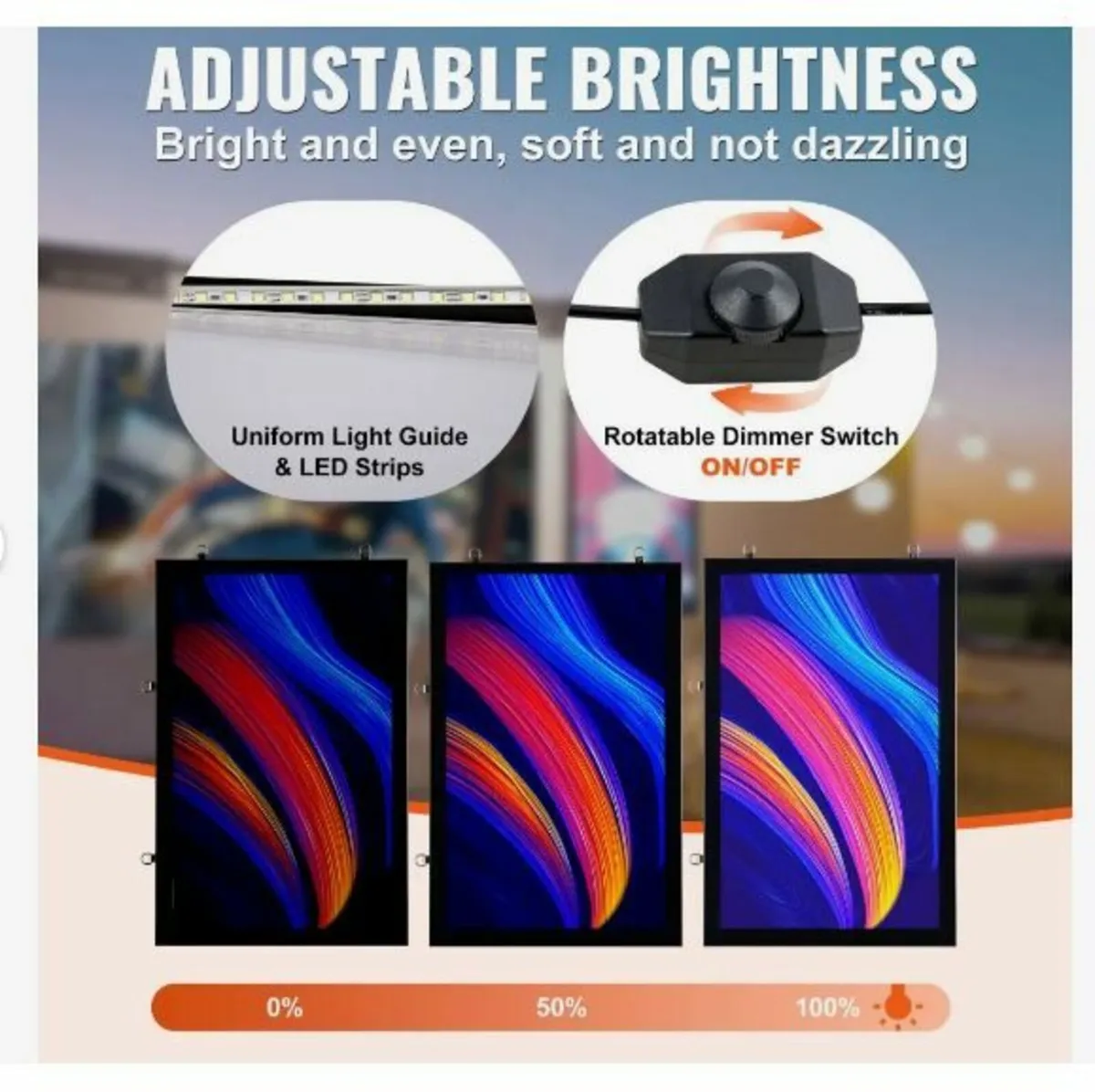 LED Poster Frame in Black, 16 x 24 Inch Picture - Image 3