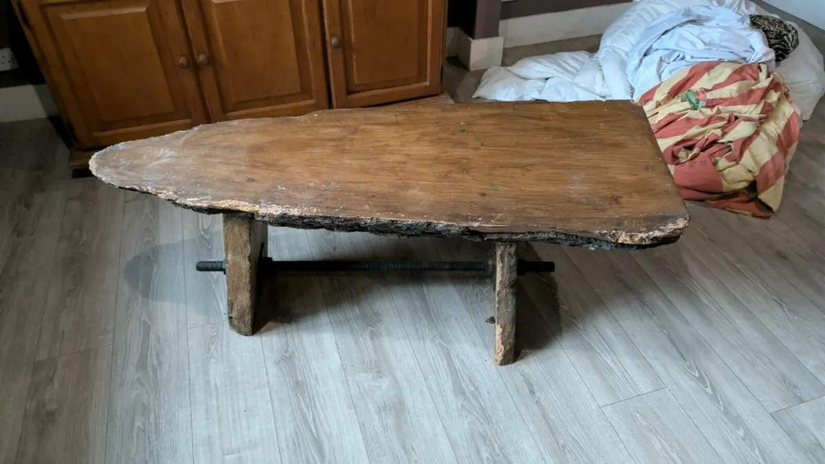 Tree bark table /bench - Image 3