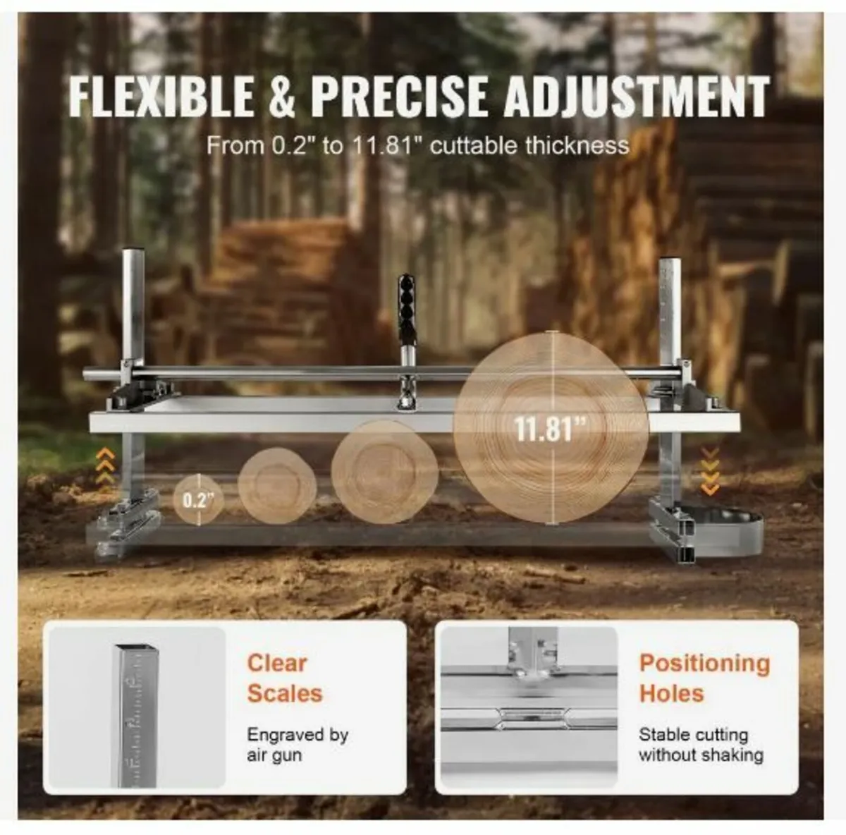 Portable Sawmill 35.6cm-91.4cm Guide Bar - Image 2