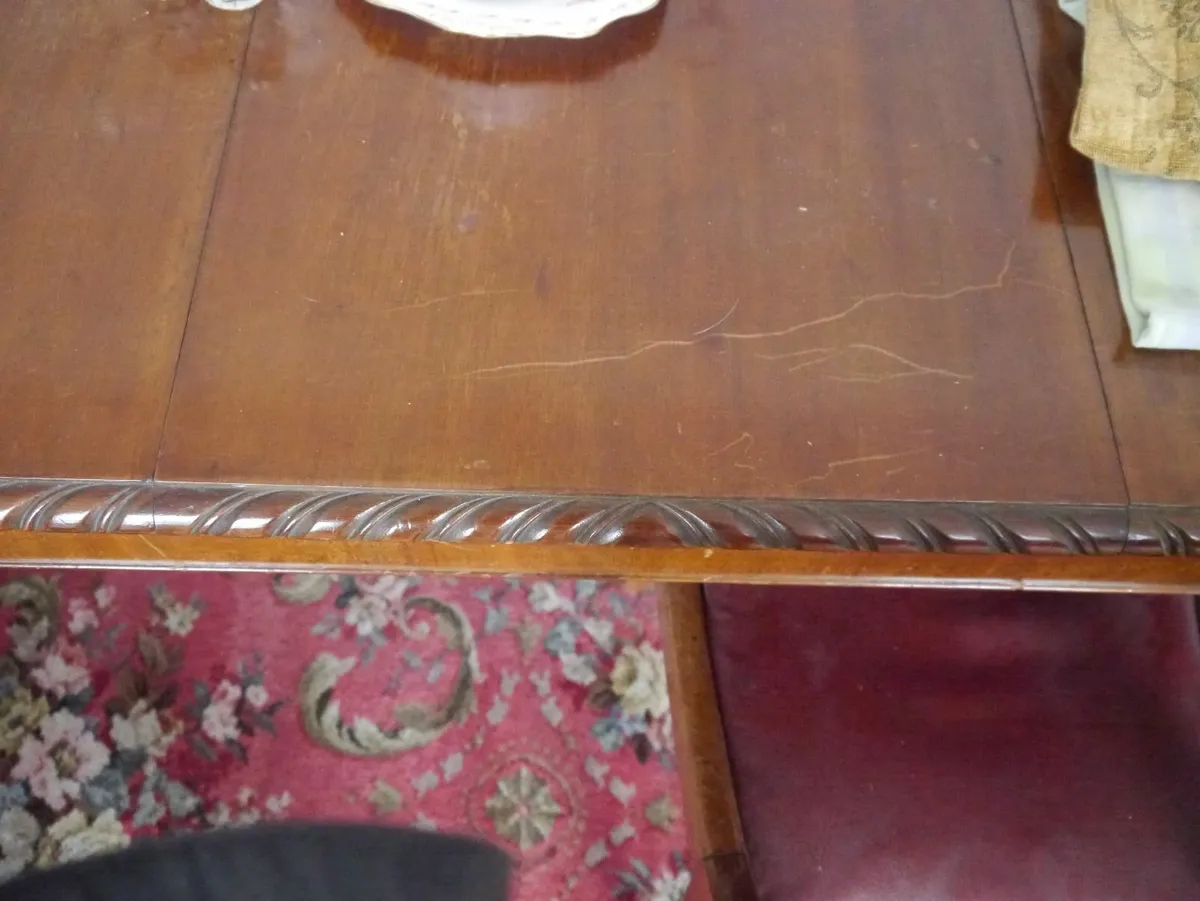victorian mahogany dining room table - Image 2