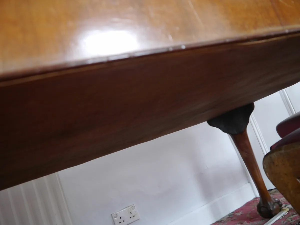 victorian mahogany dining room table - Image 3