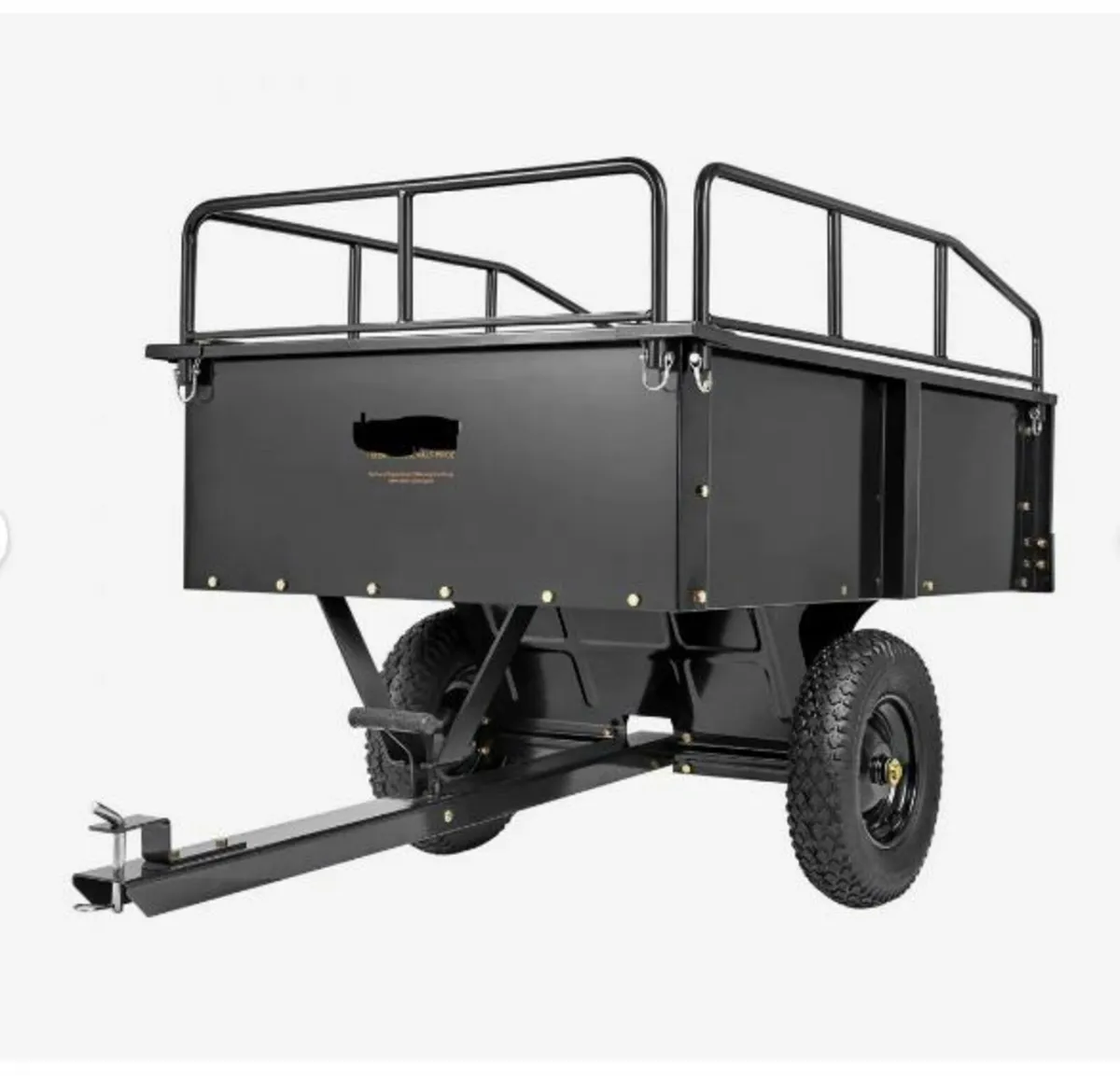 Heavy Duty ATV Trailer Steel Dump Cart - Image 1