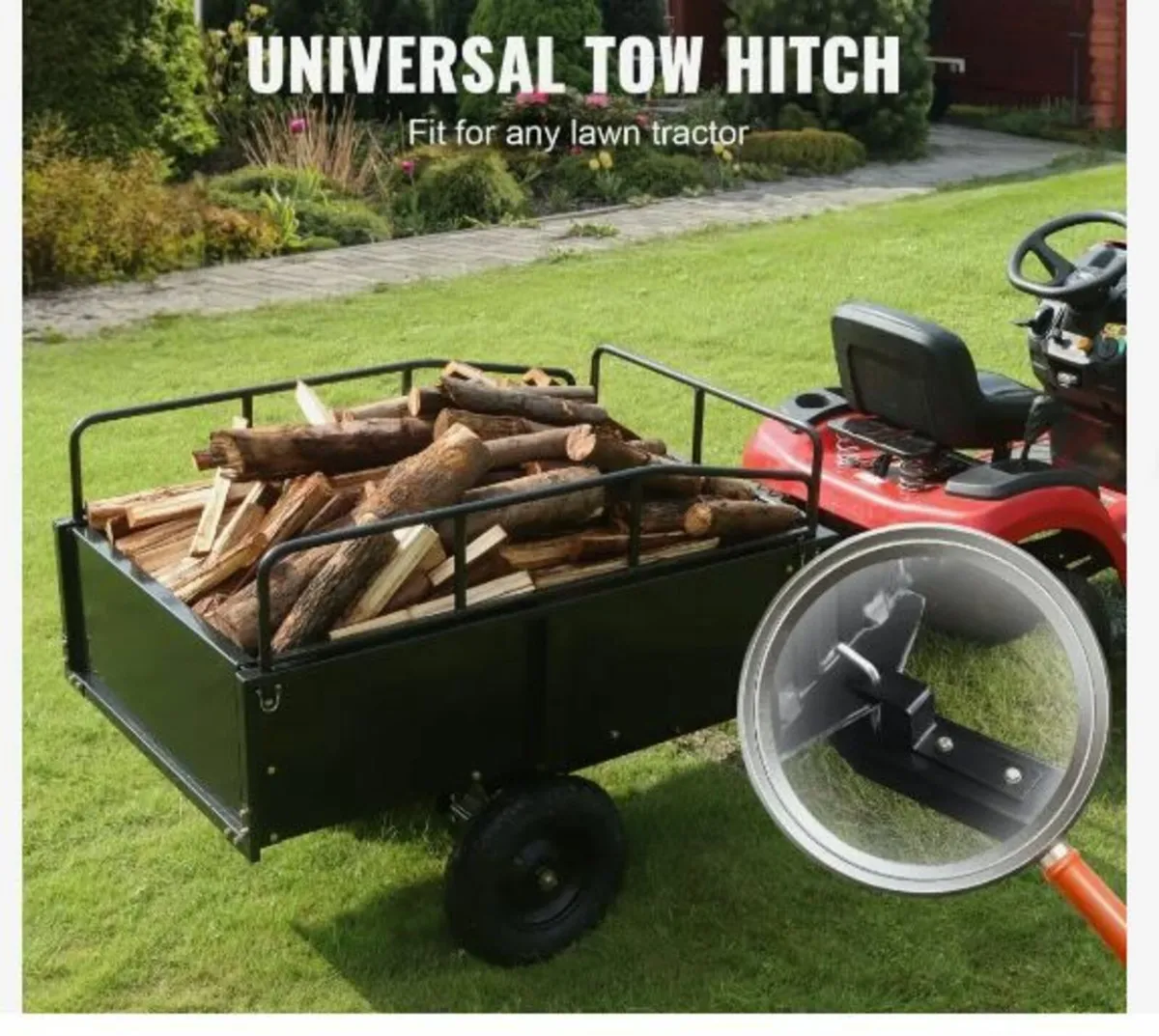 Heavy Duty ATV Trailer Steel Dump Cart - Image 2