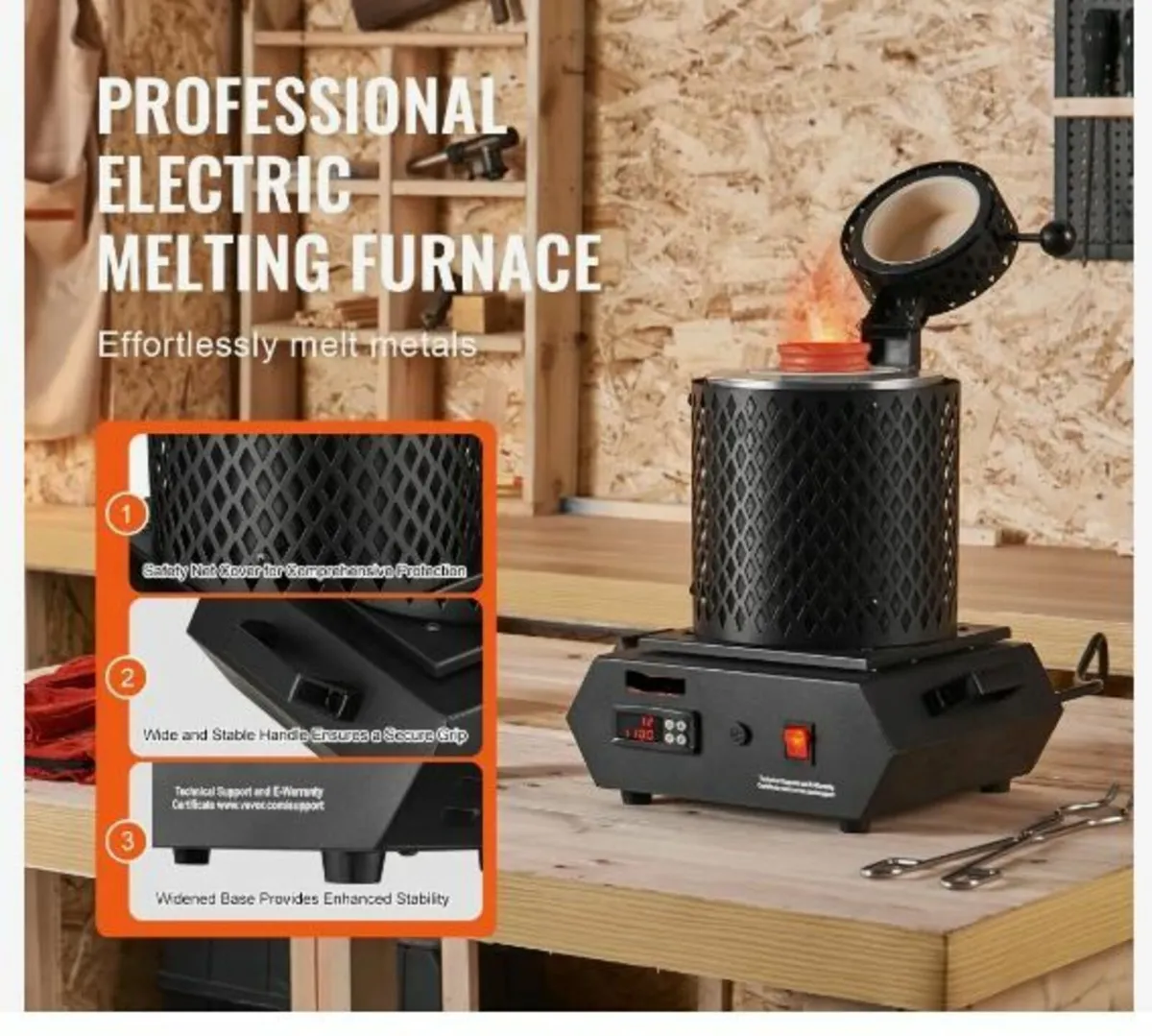 Gold Melting Furnace, 1350W - Image 2