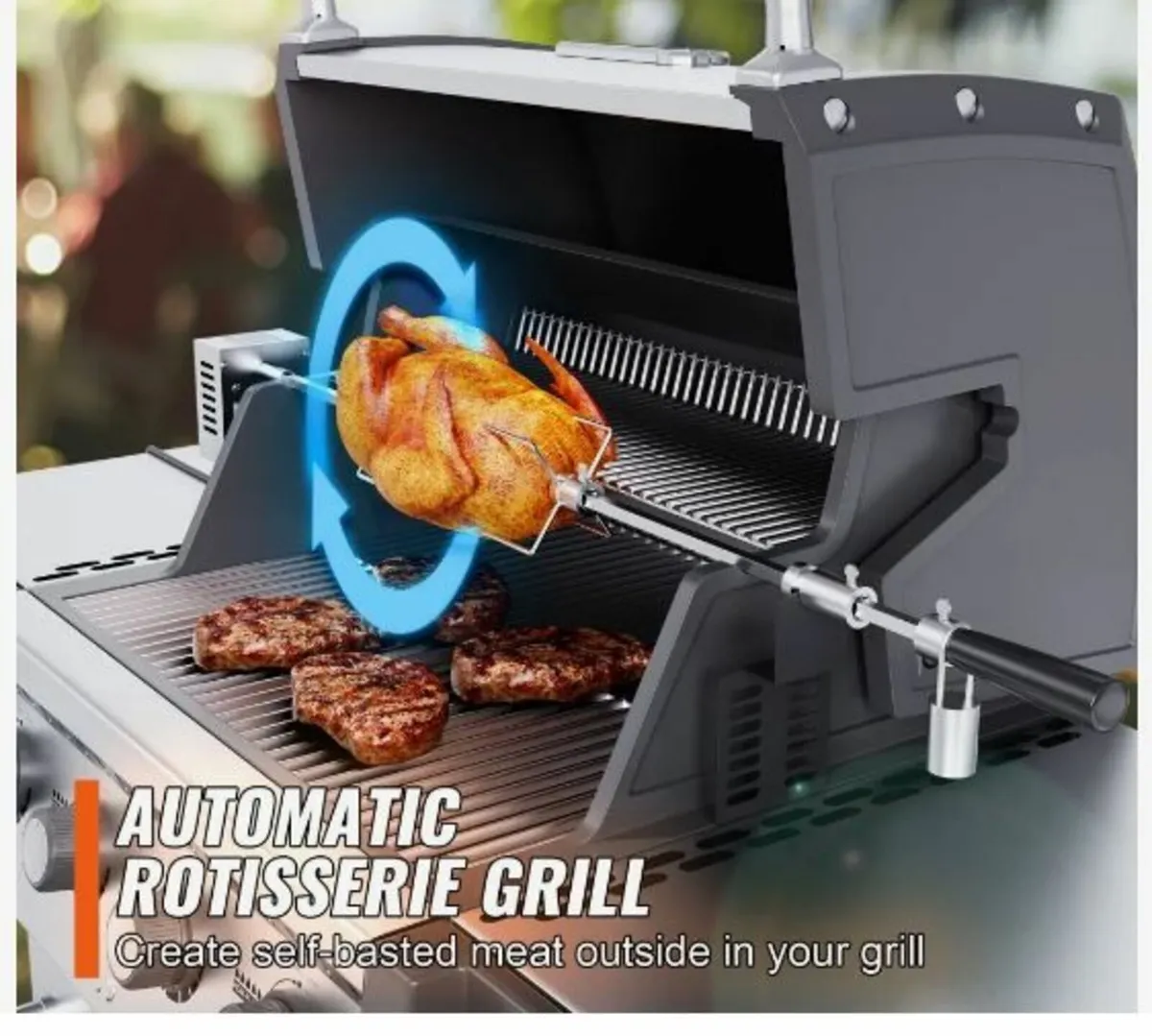 Universal Grill Rotisserie Kit - Image 2